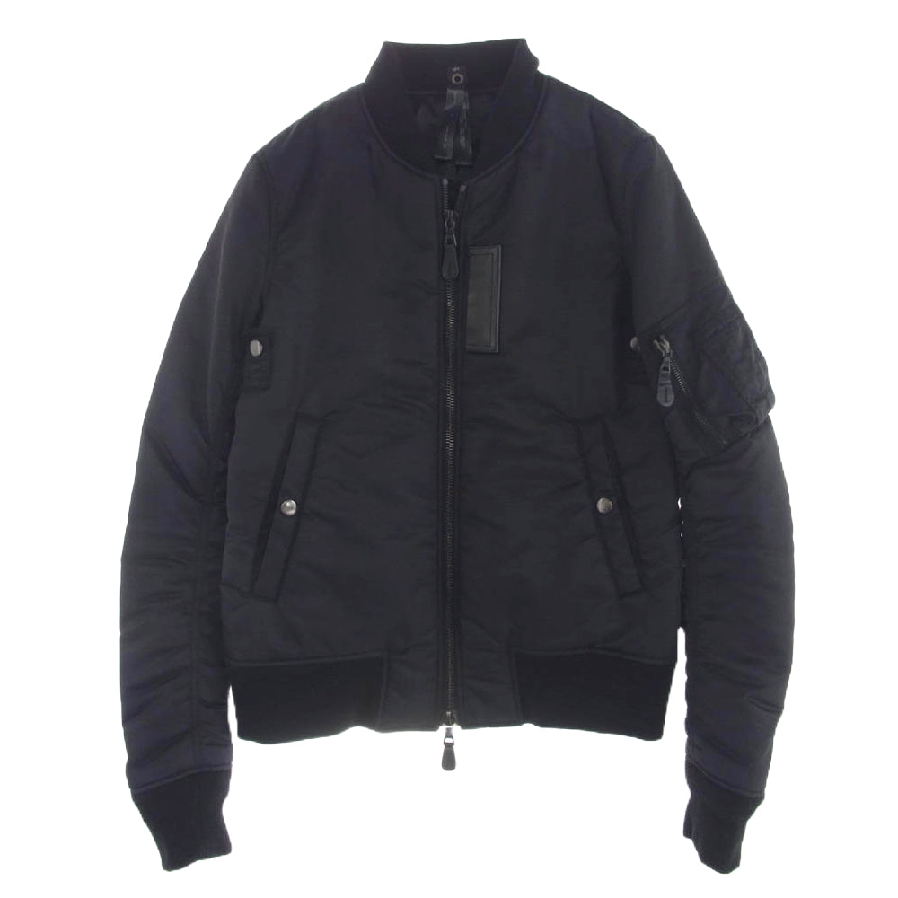wjk ダブルジェイケイ 15AW 2128 ny27c MA-1 TYPE フライト ジャケット ブルゾン ダブルジップ ブラック系 S【中古】