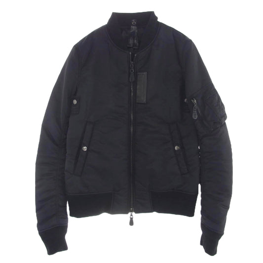 wjk ダブルジェイケイ 15AW 2128 ny27c MA-1 TYPE フライト ジャケット ブルゾン ダブルジップ ブラック系 S【中古】