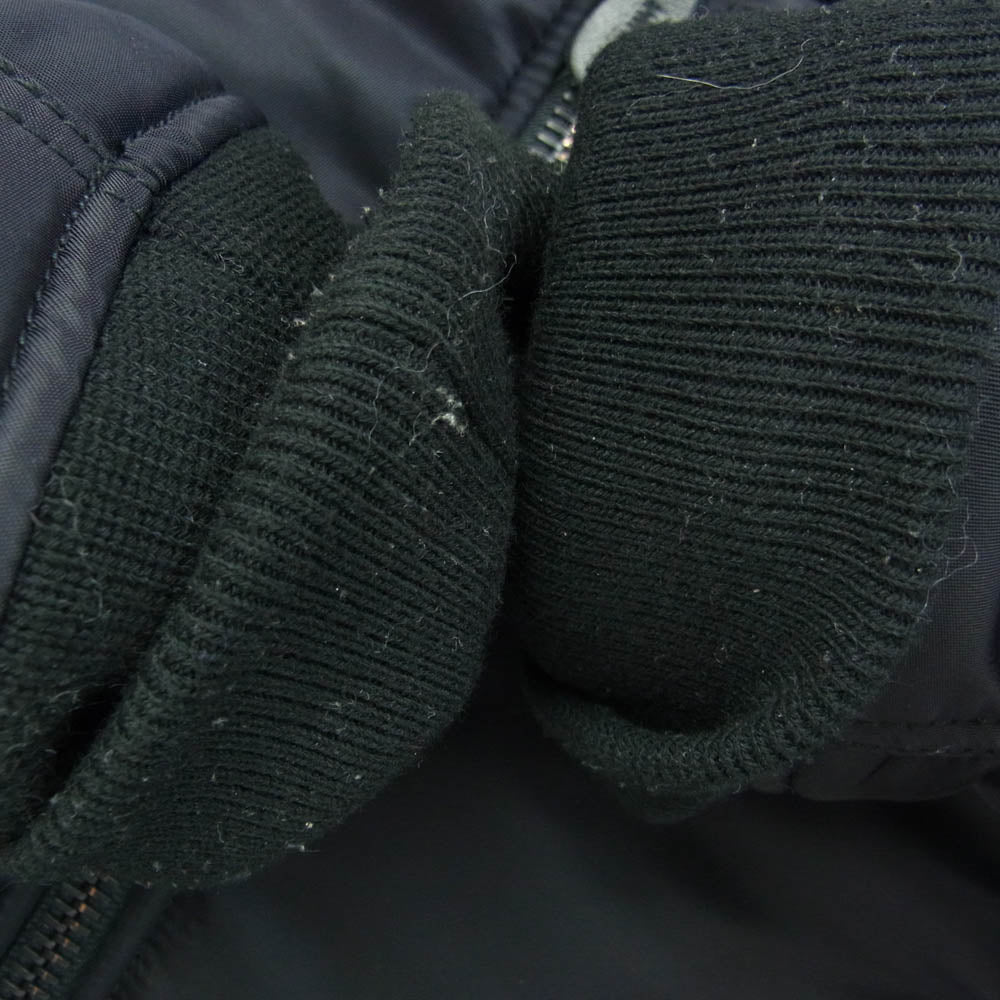 wjk ダブルジェイケイ 15AW 2128 ny27c MA-1 TYPE フライト ジャケット ブルゾン ダブルジップ ブラック系 S【中古】