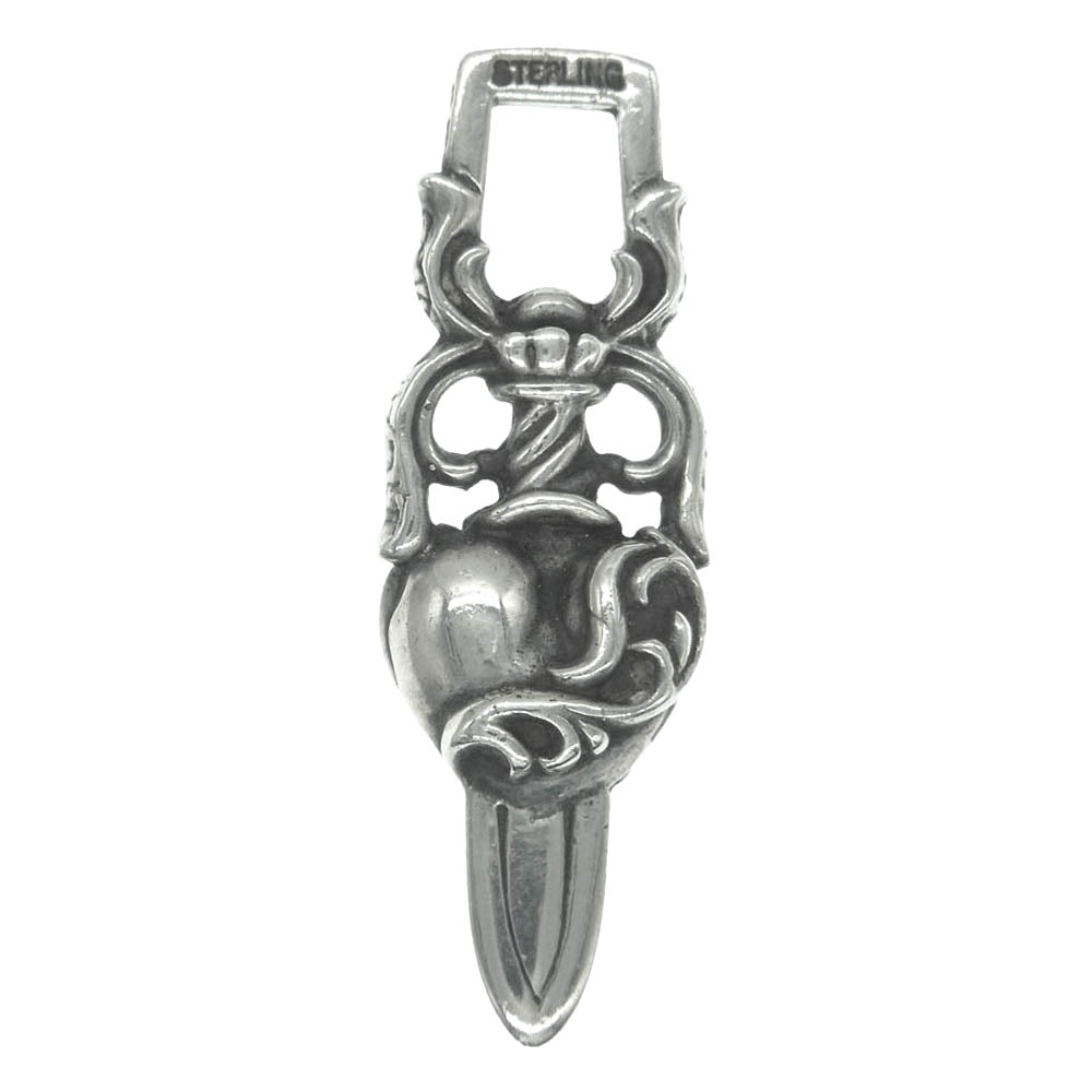 CHROME HEARTS クロムハーツ（原本無） DAGGER HEART ダガーハート ペンダント トップ シルバー系【中古】