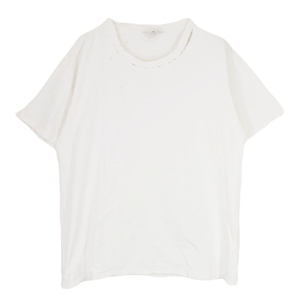 UNUSED アンユーズド US1203 Damage T-shirt Tシャツ カットソー ダメージ加工 ホワイト系 4【中古】