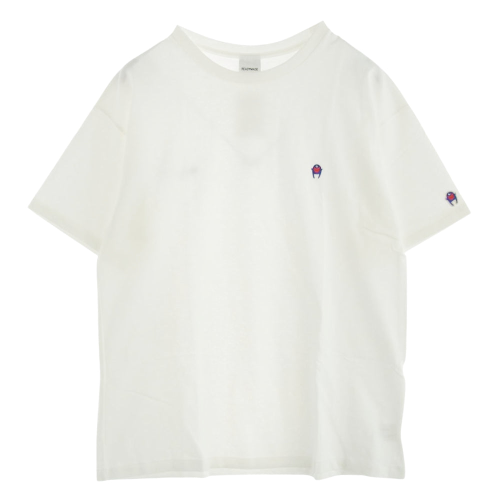 READY MADE レディメイド 21SS RE-C0-BK-00-00-140 PIONCHAM T-SHIRT 刺? 半袖カットソー Tシャツ ホワイト系 XXL【新古品】【未使用】【中古】