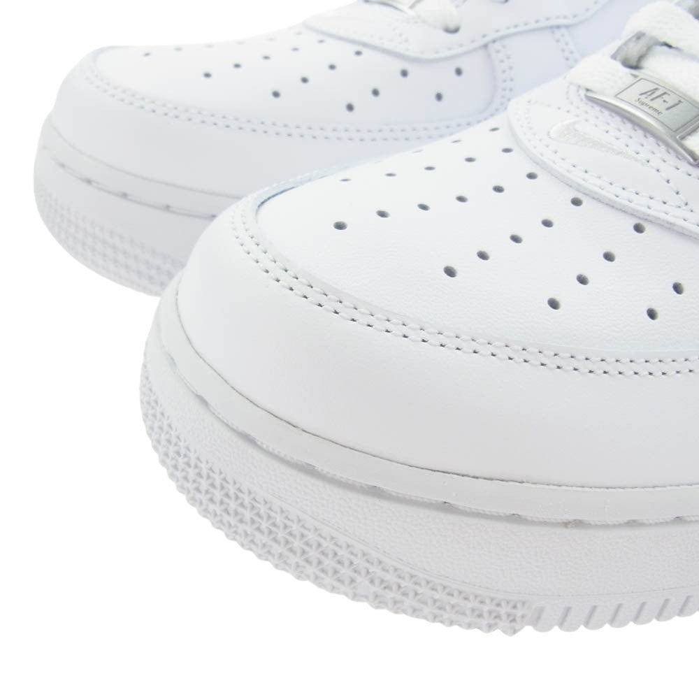 Supreme シュプリーム CU9225-100 × NIKE AIR FORCE 1 LOW エアフォース 1 ローカットスニーカー ホワイト ホワイト系 27cm【新古品】【未使用】【中古】