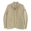 MONCLER GAMME BLEU モンクレール ガムブルー 国内正規品 GIACCA ロゴワッペン 裏地ストライプ テーラードジャケット ブレザー ベージュ ベージュ系 2【中古】