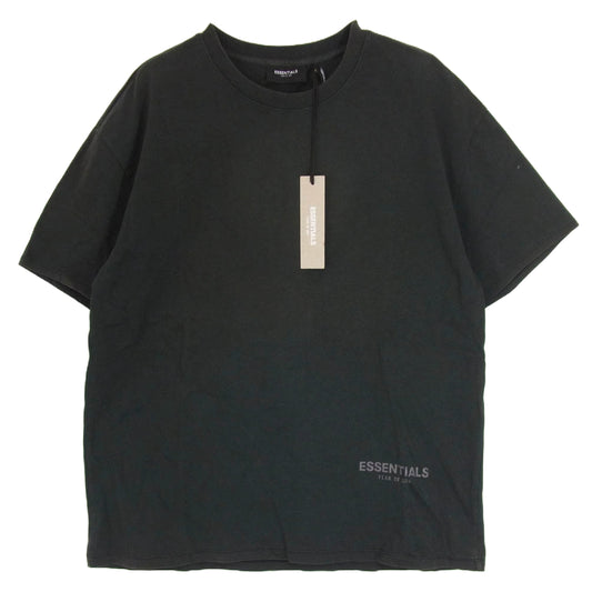 FEAR OF GOD フィアオブゴッド FOG ESSENTIALS エッセンシャルズ リフレクティブ ロゴ プリント ショートスリーブ 半袖 Ｔシャツ ブラック系 M【中古】