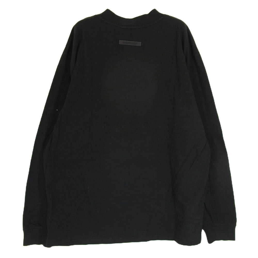 FEAR OF GOD フィアオブゴッド FOG ESSENTIALS エッセンシャルズ ロゴ プリント ロング スリーブ カットソー 長袖 Ｔシャツ ブラック系 M【中古】