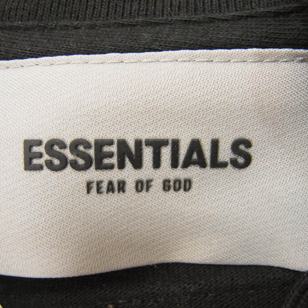 FEAR OF GOD フィアオブゴッド FOG ESSENTIALS エッセンシャルズ ロゴ プリント ロング スリーブ カットソー 長袖 Ｔシャツ ブラック系 M【中古】