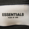 FEAR OF GOD フィアオブゴッド FOG ESSENTIALS エッセンシャルズ ロゴ プリント ロング スリーブ カットソー 長袖 Ｔシャツ ブラック系 M【中古】