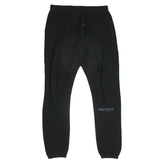 FEAR OF GOD フィアオブゴッド FOG ESSENTIALS エッセンシャルズ SWEAT PANT リフレクティブ ロゴ スウェット パンツ ブラック系 S【中古】