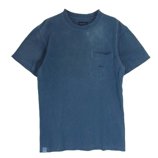 DESCENDANT ディセンダント 18SS 181ATDS-CSM17 CACHALOT PIQUE SS 鹿の子 生地 半袖 Tシャツ 1 ブルー系 S【中古】