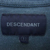 DESCENDANT ディセンダント 18SS 181ATDS-CSM17 CACHALOT PIQUE SS 鹿の子 生地 半袖 Tシャツ 1 ブルー系 S【中古】
