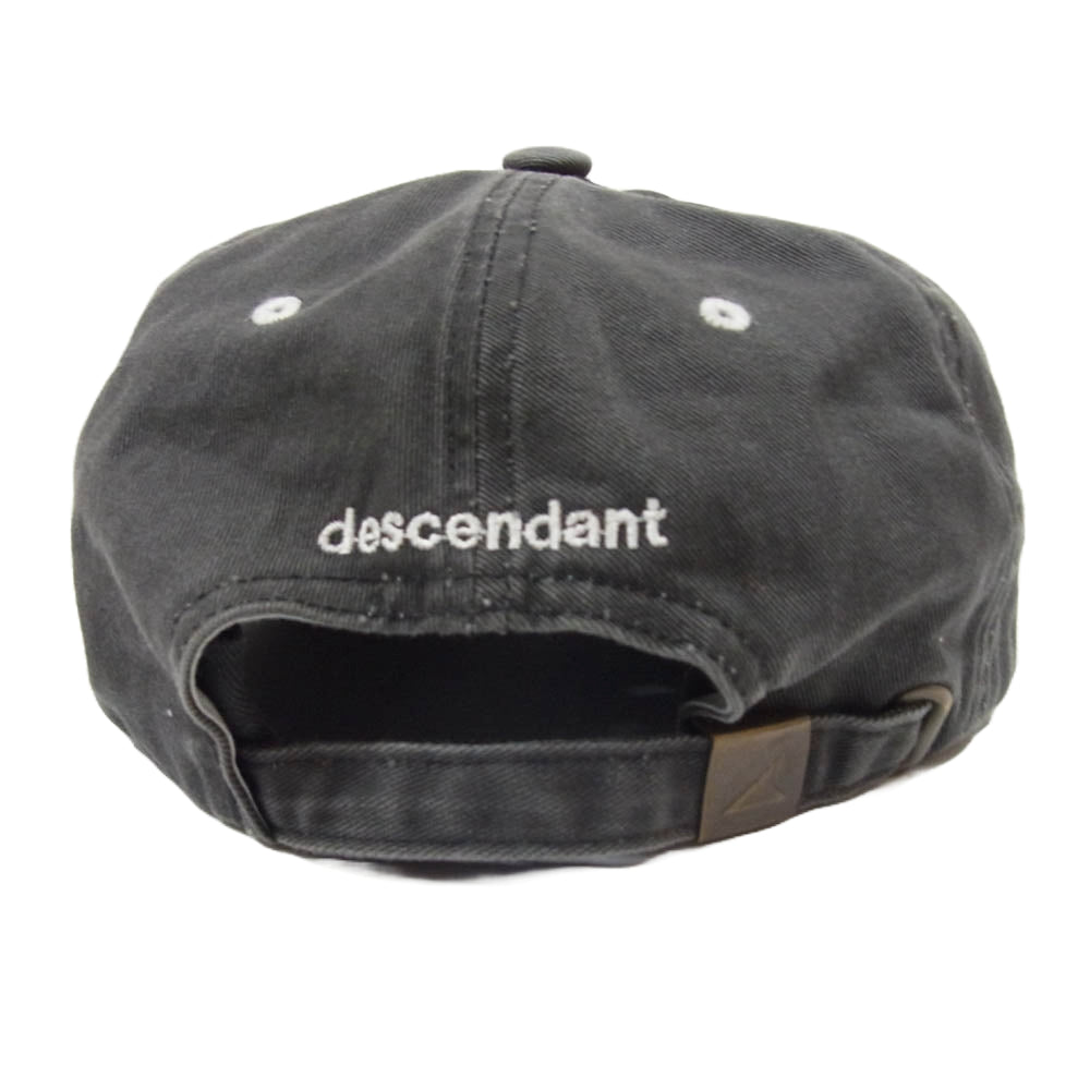 DESCENDANT ディセンダント 20SS CETUS MIAMI CAP ウォッシュ 加工 コットンツイル 6パネル キャップ ブラック系【中古】