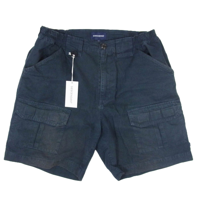 DESCENDANT ディセンダント 19SS 191TQDS-PTM03 cicada twill shorts ツイル 6ポケット カーゴ ショーツ ネイビー 2 ネイビー系 2【中古】