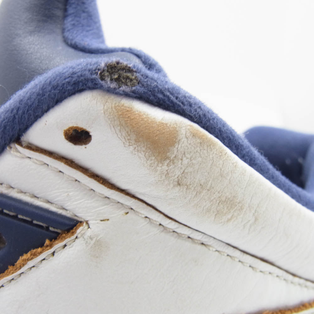 NIKE ナイキ 819171-135 AIR JORDAN 5 RETRO LOW DUNK FROM ABOVE エアジョーダン5 レトロ ロー ダンク フロム アバブ スニーカー ホワイト系 ネイビー系 27.5cm【中古】