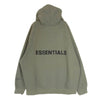 FEAR OF GOD フィアオブゴッド FOG ESSENTIALS エッセンシャルズ ラバー ロゴ ジップアップ スウェット パーカー オリーブ グリーン系 L【中古】
