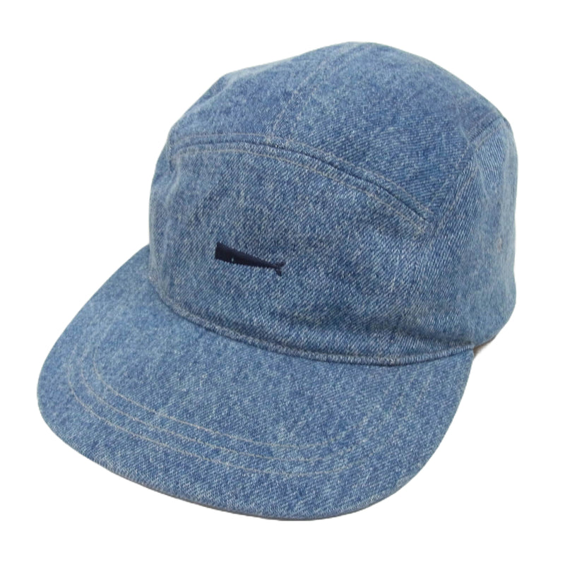 DESCENDANT ディセンダント CACHALOT 6PANEL CAP ウォッシュ 加工 デニム 6パネル キャップ ブルー系【中古】