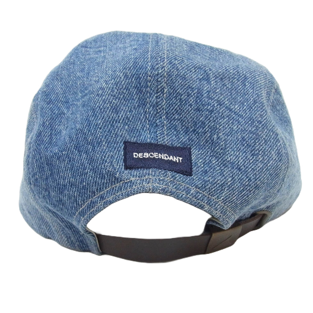 DESCENDANT ディセンダント CACHALOT 6PANEL CAP ウォッシュ 加工 デニム 6パネル キャップ ブルー系【中古】