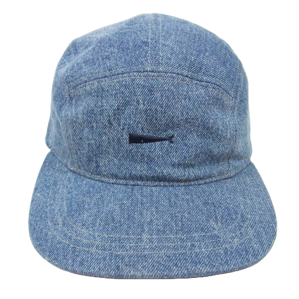 DESCENDANT ディセンダント CACHALOT 6PANEL CAP ウォッシュ 加工 デニム 6パネル キャップ ブルー系【中古】
