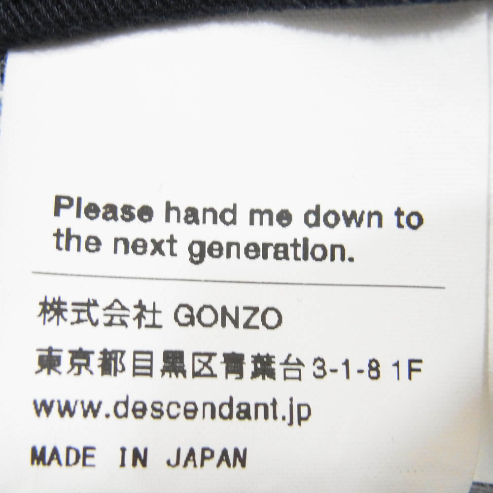 DESCENDANT ディセンダント CACHALOT 6PANEL CAP ウォッシュ 加工 デニム 6パネル キャップ ブルー系【中古】