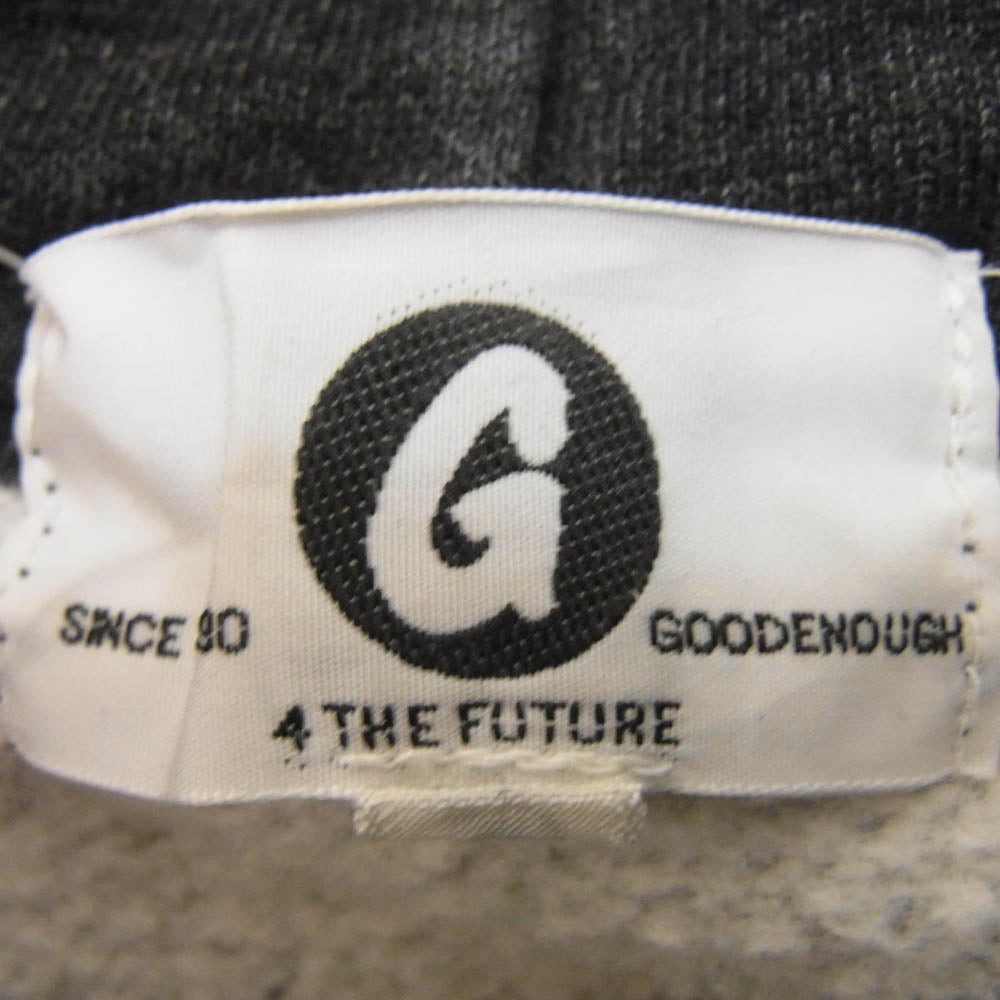 GOODENOUGH グッドイナフ GDEH ロゴ スウェット パーカー チャコール グレー系 L【中古】