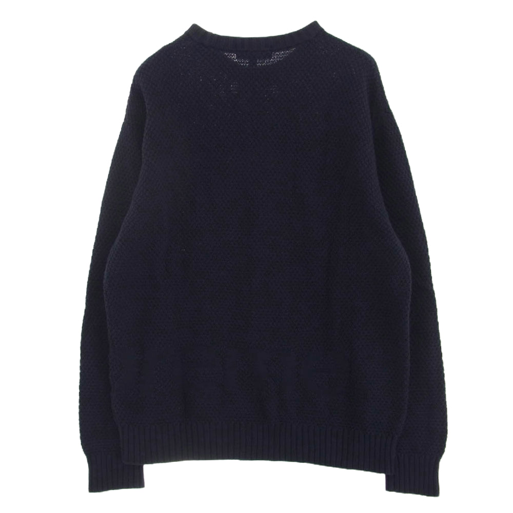 Supreme シュプリーム 20AW Textured Small Box Sweater スモール ボックスロゴ セーター ニット ネイビー M ネイビー系 M【中古】