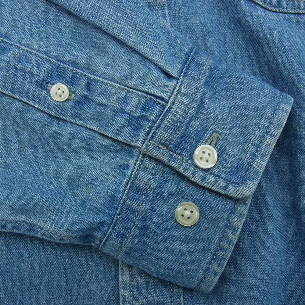 Supreme シュプリーム 21SS Appliqu? Denim Shirt アップリケ デニム シャツ インディゴ S インディゴブルー系 S【中古】