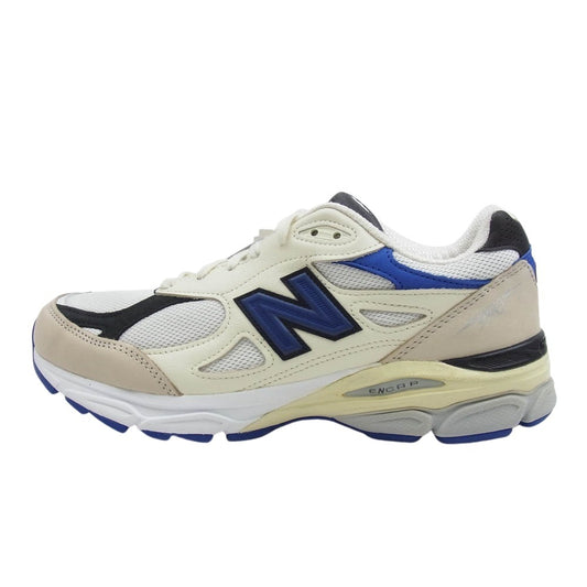 NEW BALANCE ニューバランス M990WB3 USA製 990V3 White Navy ホワイト ネイビー ローカット スニーカー 27.5cm【新古品】【未使用】【中古】
