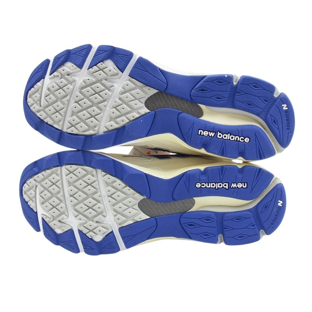 NEW BALANCE ニューバランス M990WB3 USA製 990V3 White Navy ホワイト ネイビー ローカット スニーカー 27.5cm【新古品】【未使用】【中古】