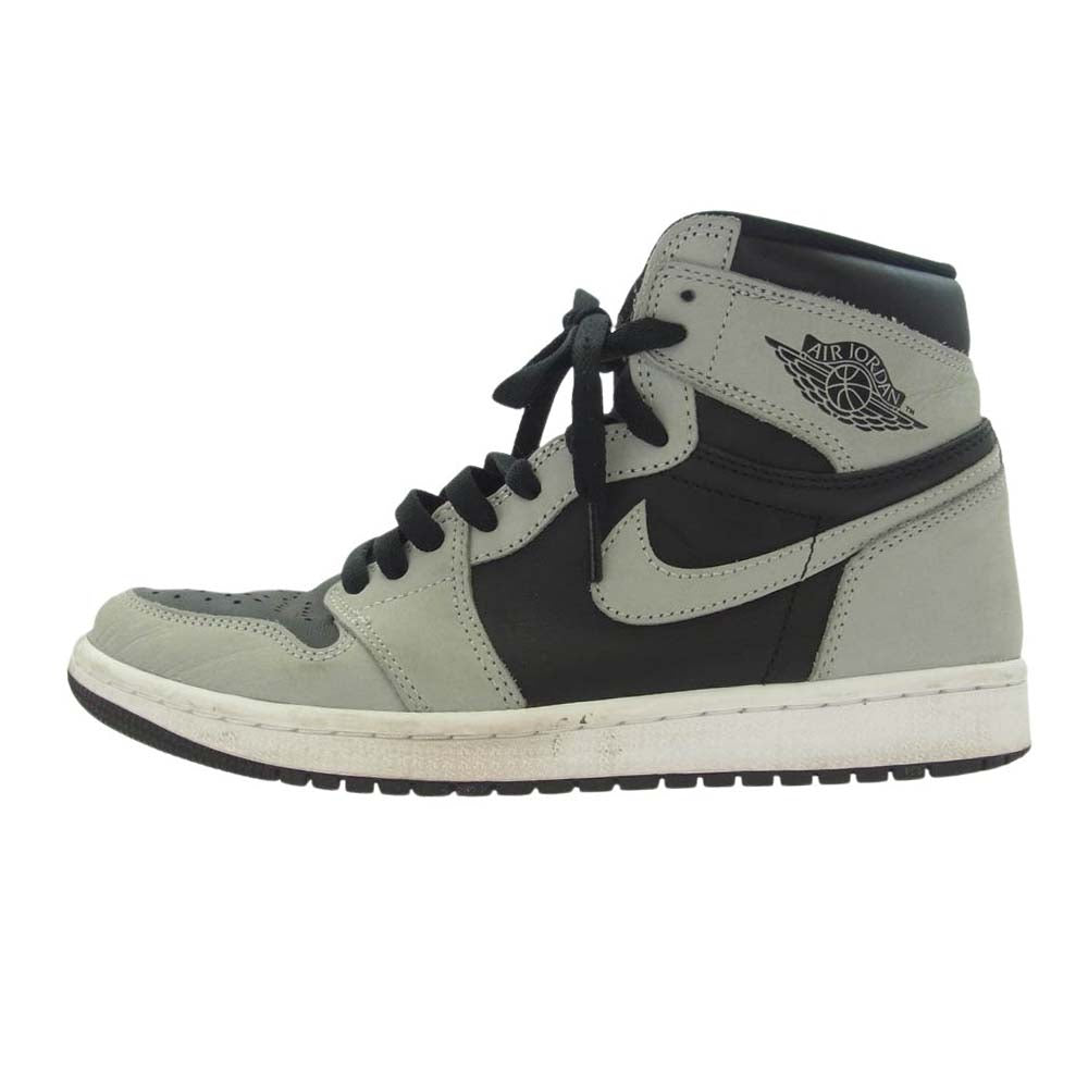 NIKE ナイキ 555088-035 AIR JORDAN 1 RETRO HIGH OG SHADOW 2.0 エアジョーダン1 シャドウ 2.0 ハイカットスニーカー ブラック系 グレー系 25.5cm【中古】