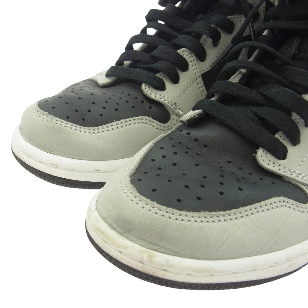 NIKE ナイキ 555088-035 AIR JORDAN 1 RETRO HIGH OG SHADOW 2.0 エアジョーダン1 シャドウ 2.0 ハイカットスニーカー ブラック系 グレー系 25.5cm【中古】