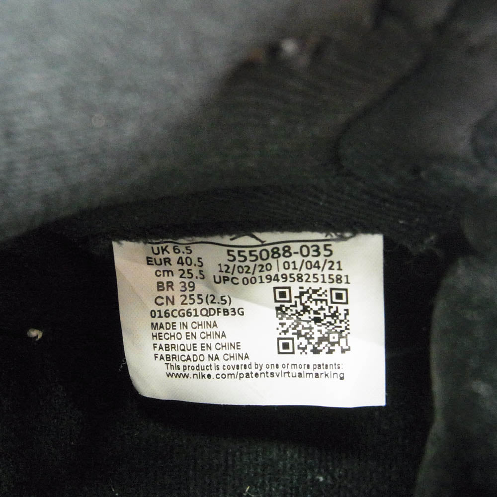 NIKE ナイキ 555088-035 AIR JORDAN 1 RETRO HIGH OG SHADOW 2.0 エアジョーダン1 シャドウ 2.0 ハイカットスニーカー ブラック系 グレー系 25.5cm【中古】