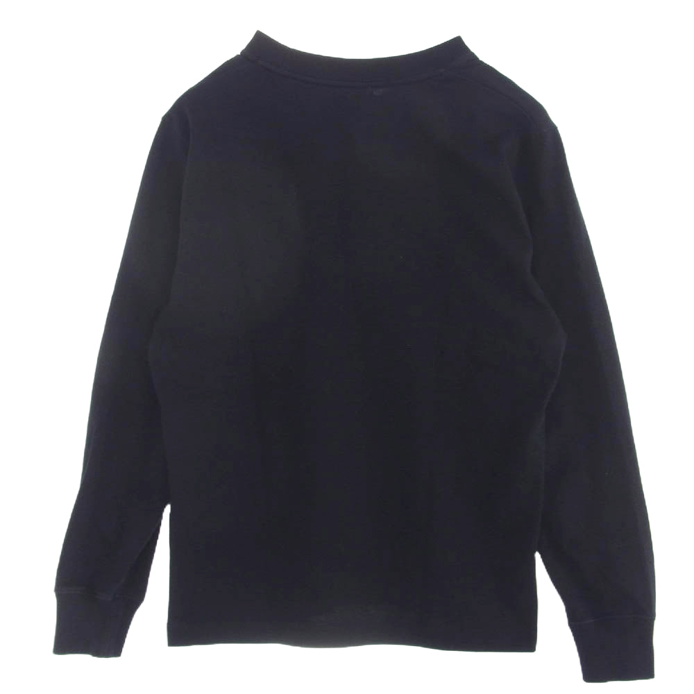 AMI PARIS アミパリス ハートロゴ クルーネック スウェット トレーナー ブラック系 XL【中古】