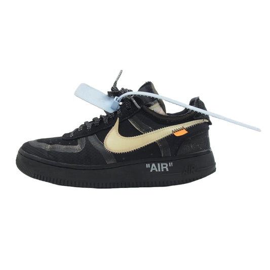 NIKE ナイキ AO4606-001 OFF-WHITE オフホワイト THE 10 ザテン AIR FORCE 1 LOW BLACK エアフォース 1 ローカットスニーカー ブラック系 25.5cm【中古】