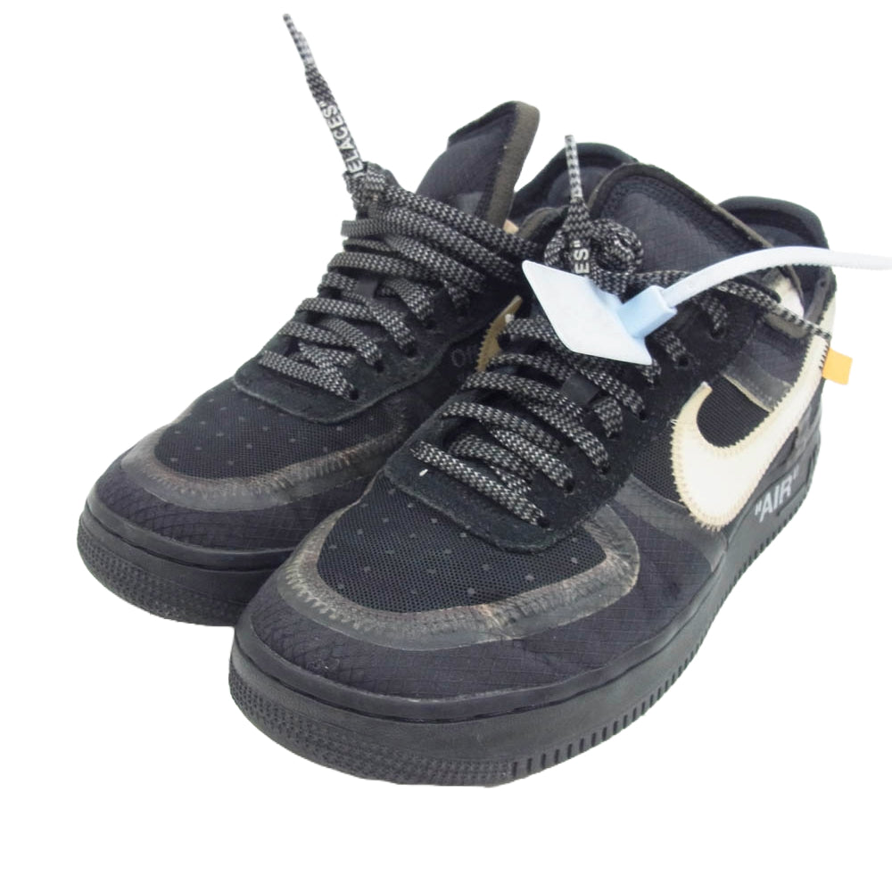 NIKE ナイキ AO4606-001 OFF-WHITE オフホワイト THE 10 ザテン AIR FORCE 1 LOW BLACK エアフォース 1 ローカットスニーカー ブラック系 25.5cm【中古】