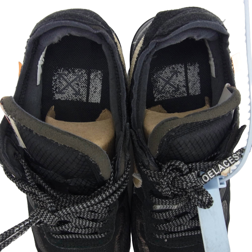 NIKE ナイキ AO4606-001 OFF-WHITE オフホワイト THE 10 ザテン AIR FORCE 1 LOW BLACK エアフォース 1 ローカットスニーカー ブラック系 25.5cm【中古】