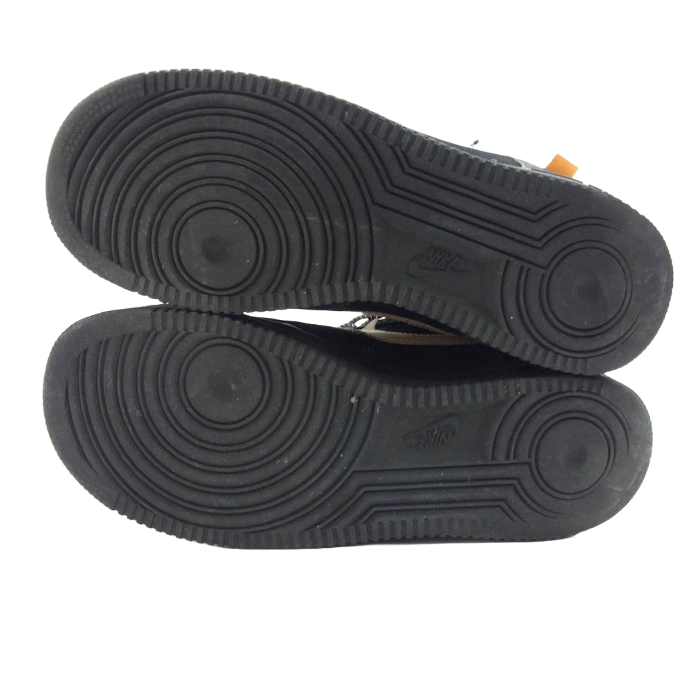 NIKE ナイキ AO4606-001 OFF-WHITE オフホワイト THE 10 ザテン AIR FORCE 1 LOW BLACK エアフォース 1 ローカットスニーカー ブラック系 25.5cm【中古】
