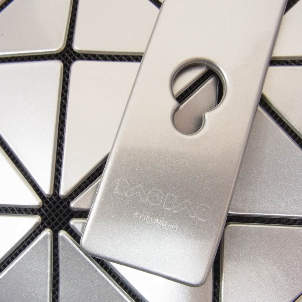 バオバオイッセイミヤケ BB46AG053 LUCENT ルーセント トートバッグ シルバー系【中古】