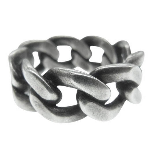 MAISON MARGIELA メゾンマルジェラ SI8UQ0004 11ライン Chain Ring チェーン リング シルバー系 22号【中古】