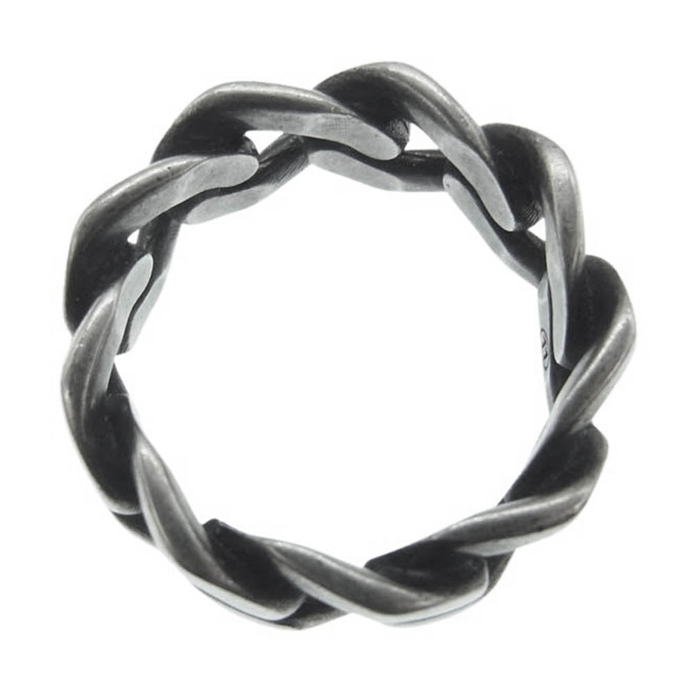 MAISON MARGIELA メゾンマルジェラ SI8UQ0004 11ライン Chain Ring チェーン リング シルバー系 22号【中古】