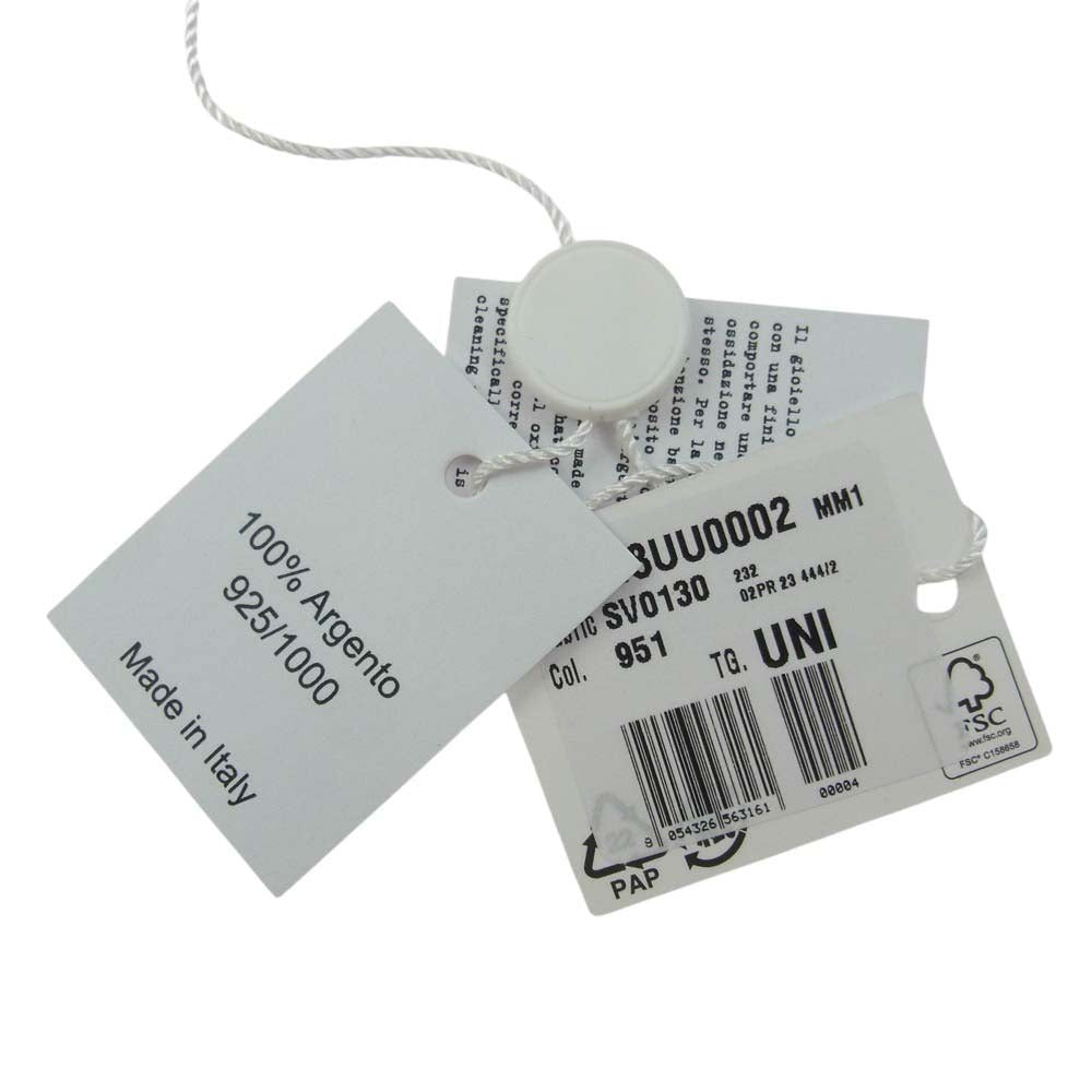 MAISON MARGIELA メゾンマルジェラ SI8UU0002 11ライン CHAIN NECKLACE チェーン ネックレス インター ロッキング シルバー系【中古】