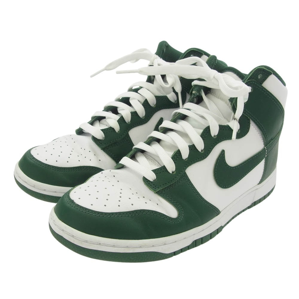 NIKE ナイキ DD1399-300 DUNK HI RETRO NOBLE GREEN ダンク レトロ ハイカットスニーカー ノーブルグリーン ホワイト系 グリーン系 27cm【中古】