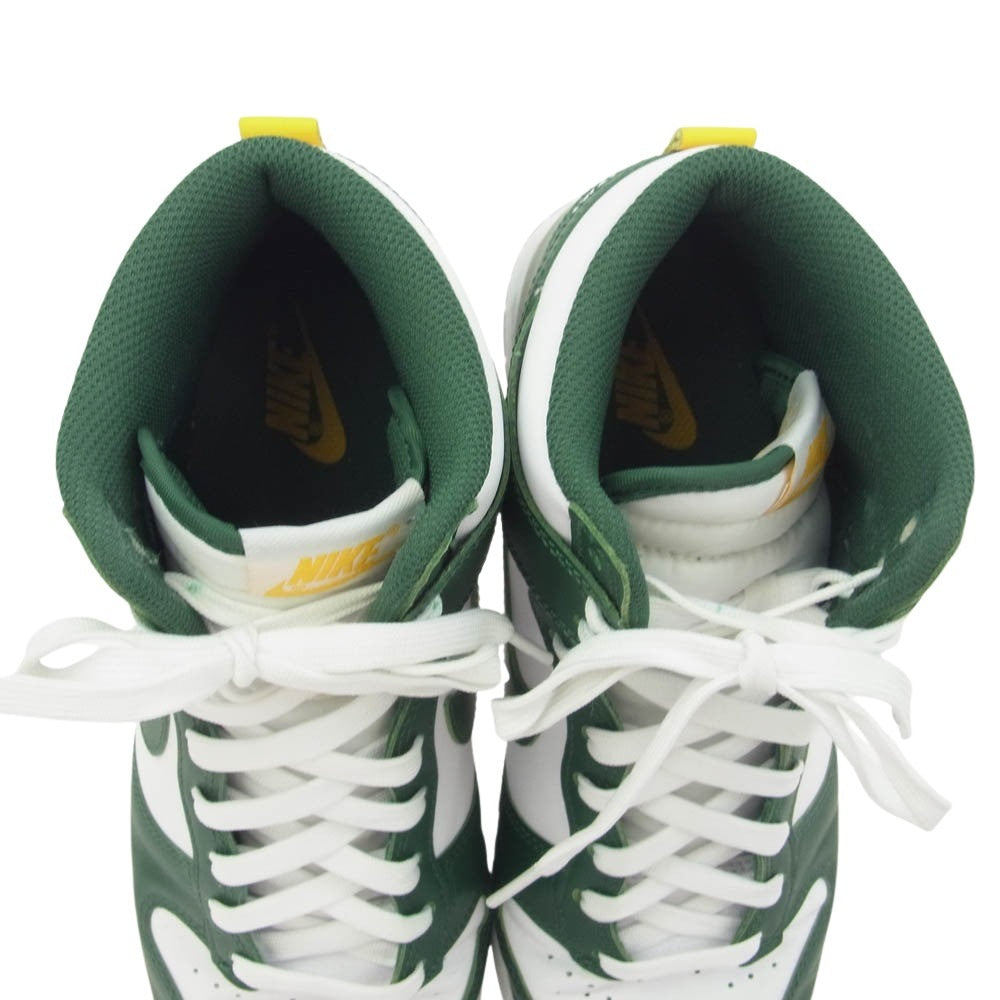NIKE ナイキ DD1399-300 DUNK HI RETRO NOBLE GREEN ダンク レトロ ハイカットスニーカー ノーブルグリーン ホワイト系 グリーン系 27cm【中古】