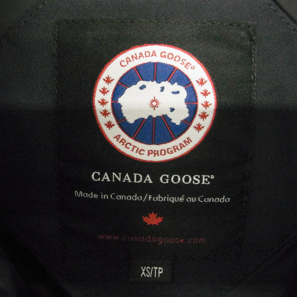 CANADA GOOSE カナダグース 3034L サザビーリーグタグ SOLARIS PARKA ソラリス ダウン パーカ ダウン ジャケット ブラック系 XS【中古】