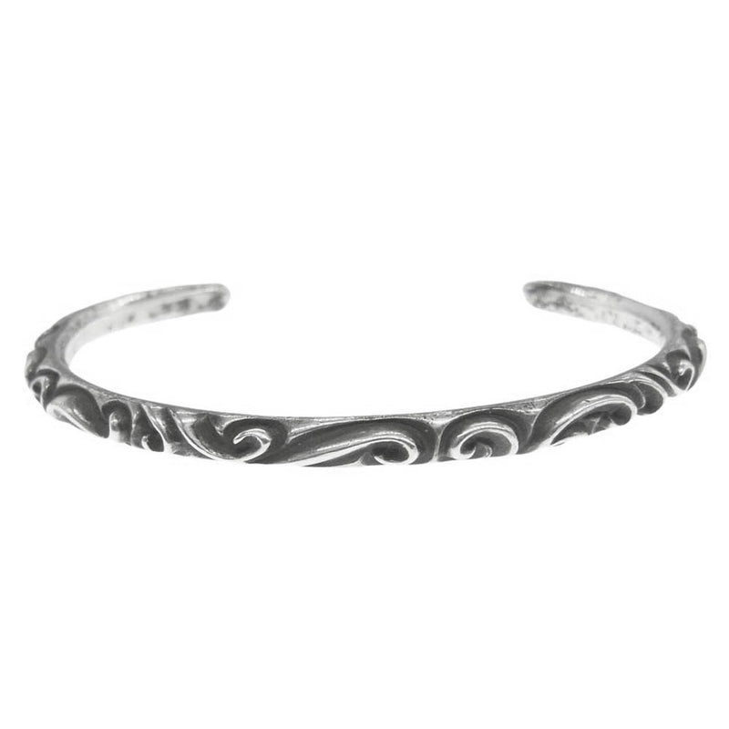 CHROME HEARTS クロムハーツ（原本無） BANGLE SCROLL スクロールバンド バングル ブレスレット シルバー系【中古】