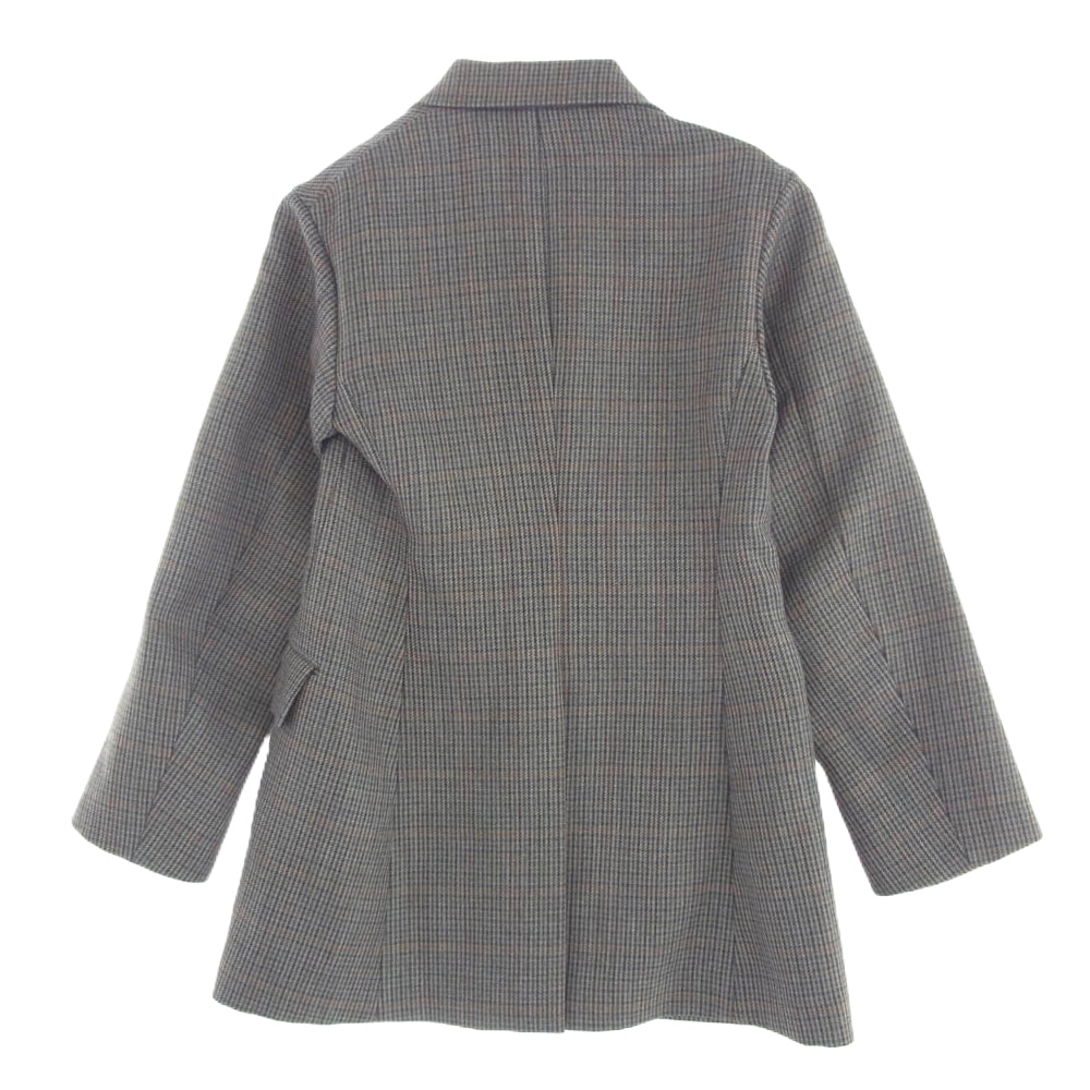 AURALEE オーラリー 18AW A8AJ04BN DOUBLE FACE CHECK DOUBLE BREASTED JACKET ダブルフェイス チェック ダブルブレスト ジャケット マルチカラー系【美品】【中古】