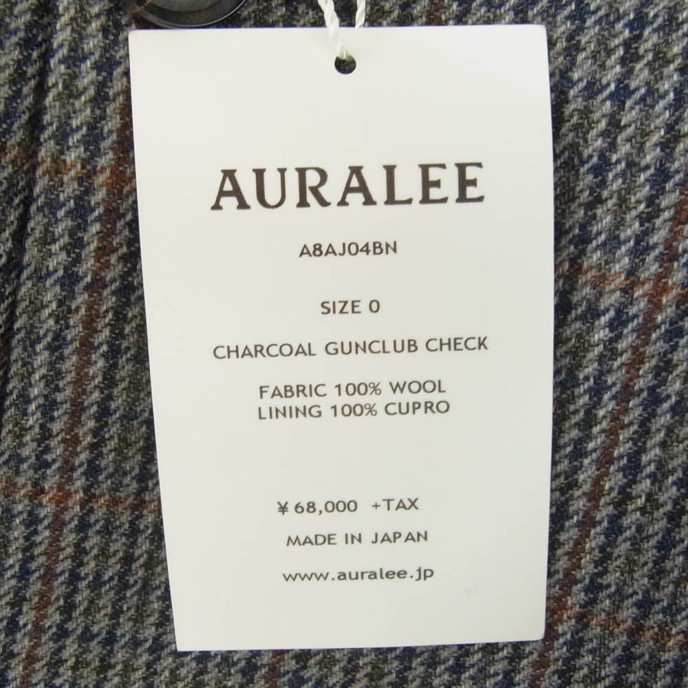 AURALEE オーラリー 18AW A8AJ04BN DOUBLE FACE CHECK DOUBLE BREASTED JACKET ダブルフェイス チェック ダブルブレスト ジャケット マルチカラー系【美品】【中古】