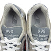 NEW BALANCE ニューバランス U998GR ABZORB アブゾーブ スエード ローカット スニーカー グレー系 28.5cm【新古品】【未使用】【中古】