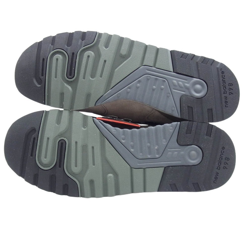 NEW BALANCE ニューバランス U998GR ABZORB アブゾーブ スエード ローカット スニーカー グレー系 28cm【新古品】【未使用】【中古】