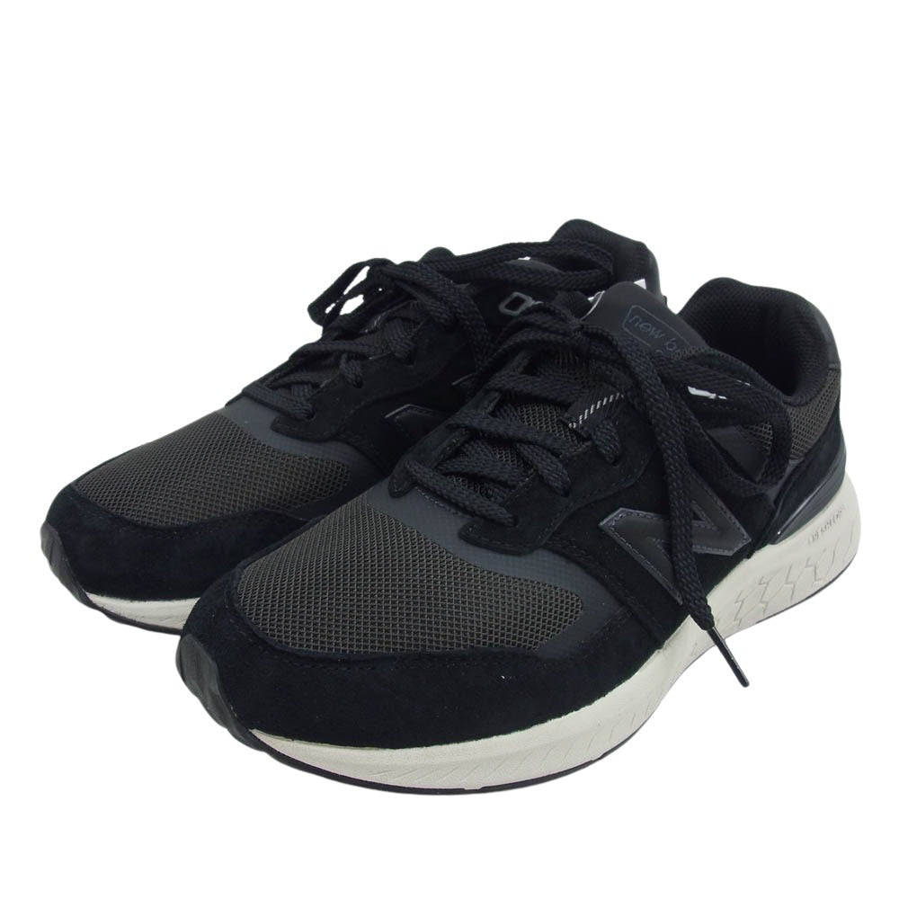 NEW BALANCE ニューバランス MW880BK6 Walking Fresh Foam 880 v6 BK6 スエード メッシュ ローカット スニーカー ブラック系 25.5cm【新古品】【未使用】【中古】