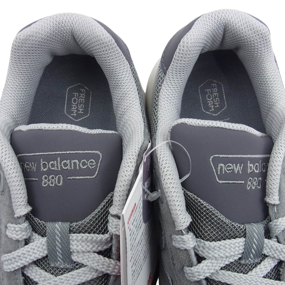 NEW BALANCE ニューバランス MW880CA6 Walking Fresh Foam 880 v6 CA6 スエード メッシュ ローカット スニーカー グレー系 25.5cm【新古品】【未使用】【中古】